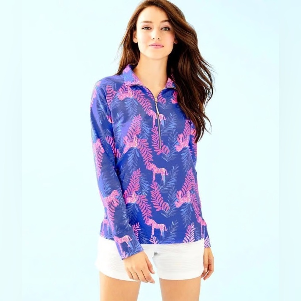 NWOT Lilly Pulitzer Skipper Popover in Royal Purple Dazzle
